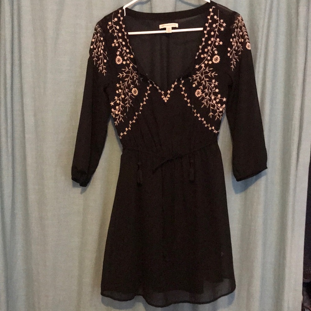 American Eagle Embroidered Boho Dress - XS